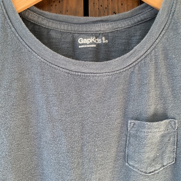 Gap blue-grey pocket tee in cotton knit - Picture 2 of 3